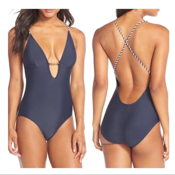 Ted Baker London Navy Swimsuit Size 8 NWT